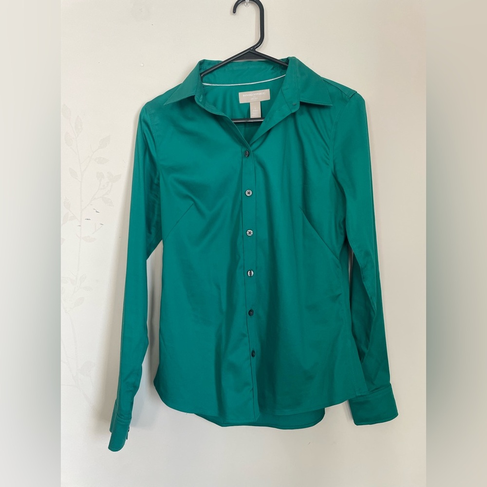 Banana Republic Emerald Green Dress Shirt
